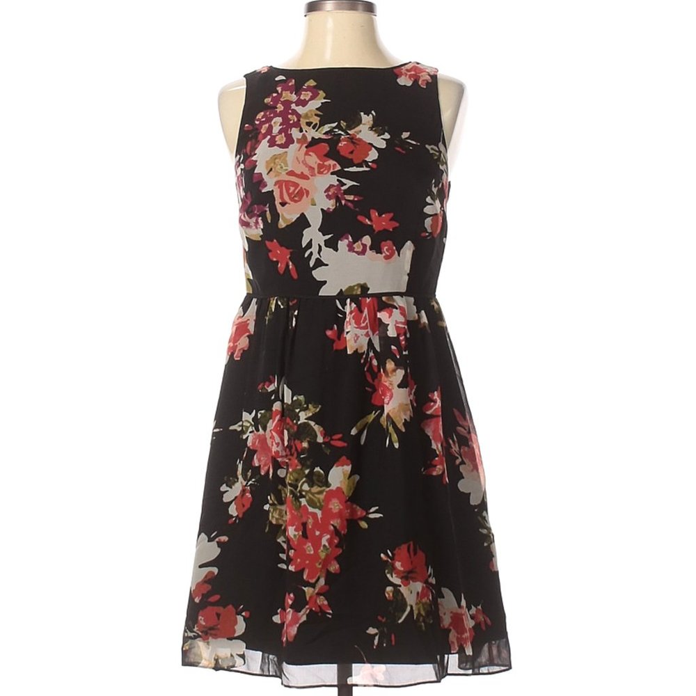 LOFT Floral Sleeveless Dress